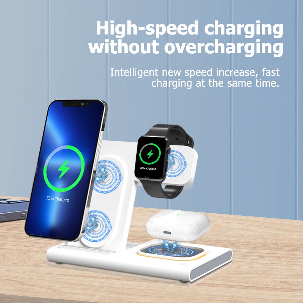 4-in-1 Foldable Stand Wireless Magnetic Apple/Samsung Charger - Linkinexpress