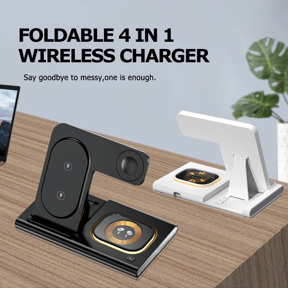 4-in-1 Foldable Stand Wireless Magnetic Apple/Samsung Charger - Linkinexpress